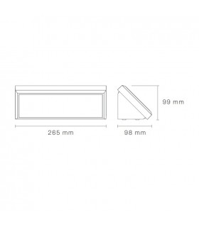Aplique de Pared MURAL Blanco 12W 700Lm IP65 CCT