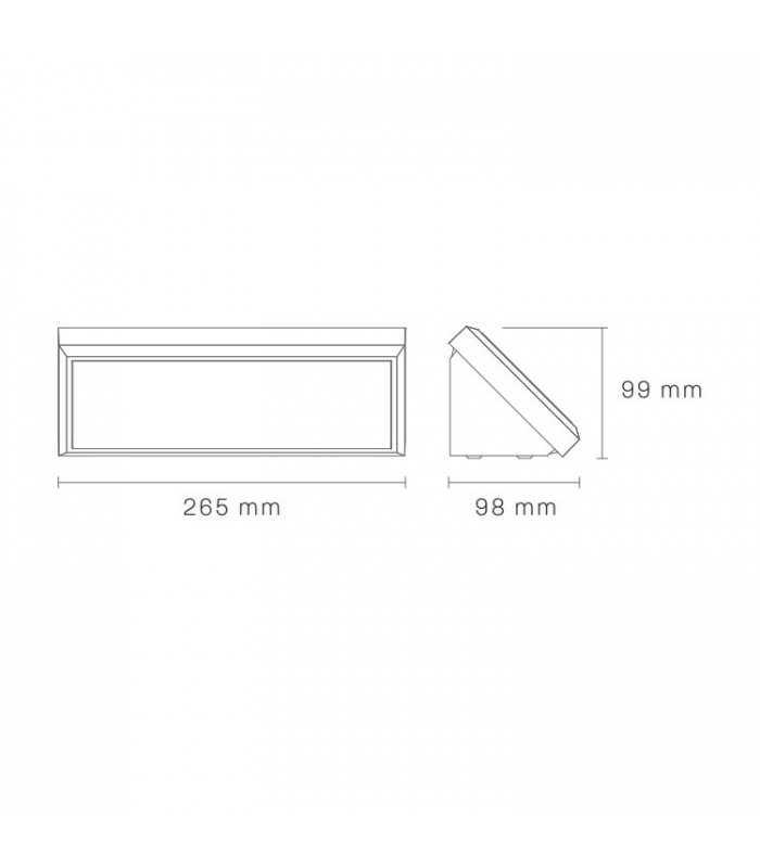 Aplique de Pared MURAL Blanco 12W 700Lm IP65 CCT