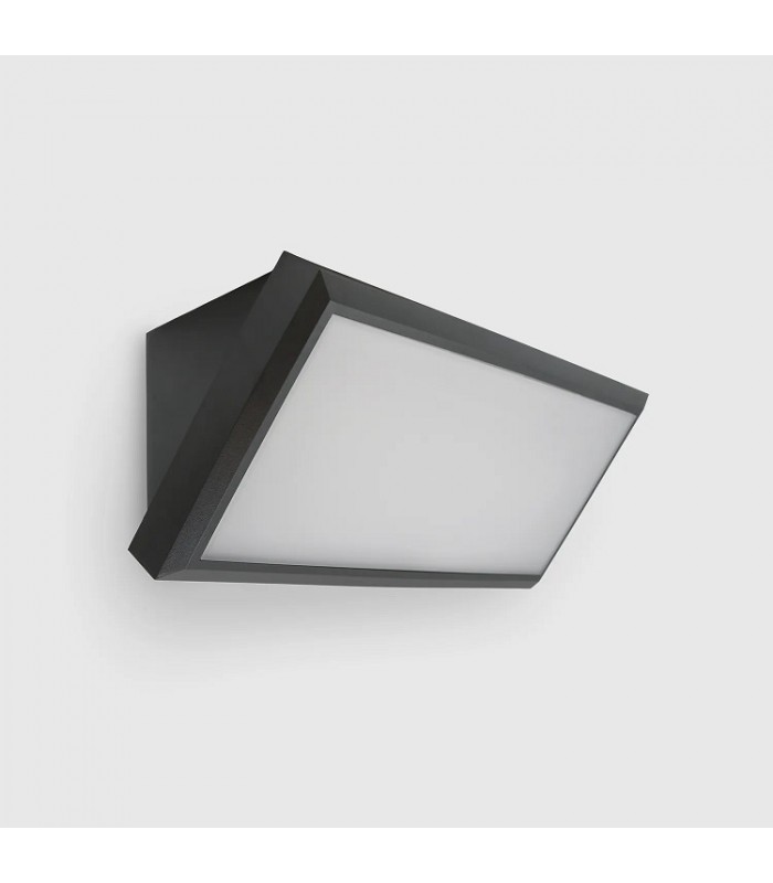 Aplique de Pared MURAL Negro 12W 700Lm IP65 CCT