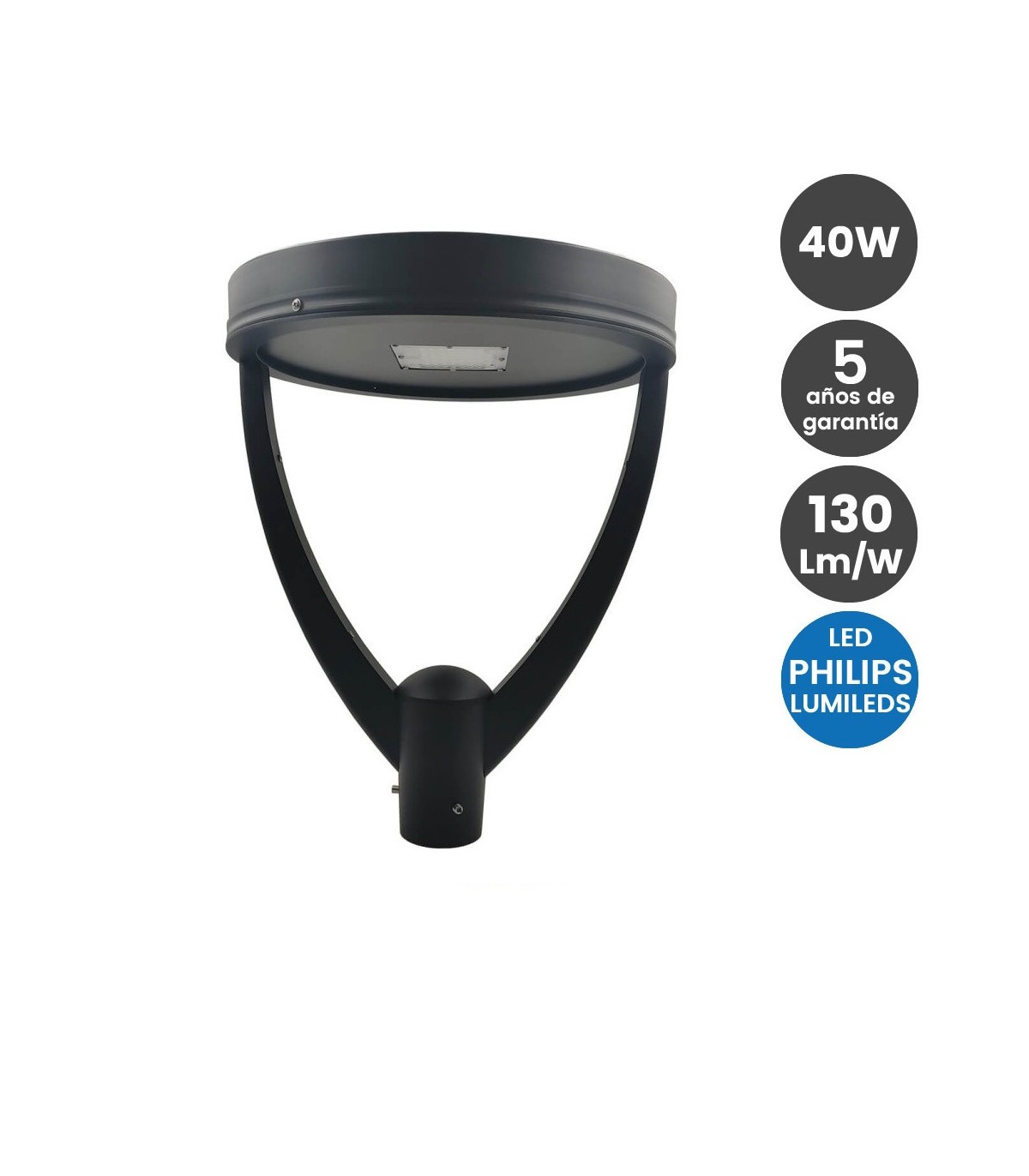 Farola LED LUMI 40W 4200Lm 70-150º IP65