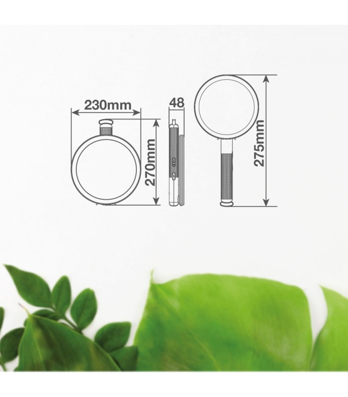 Raqueta eléctrica mata insectos 2 en 1 USB Recargable