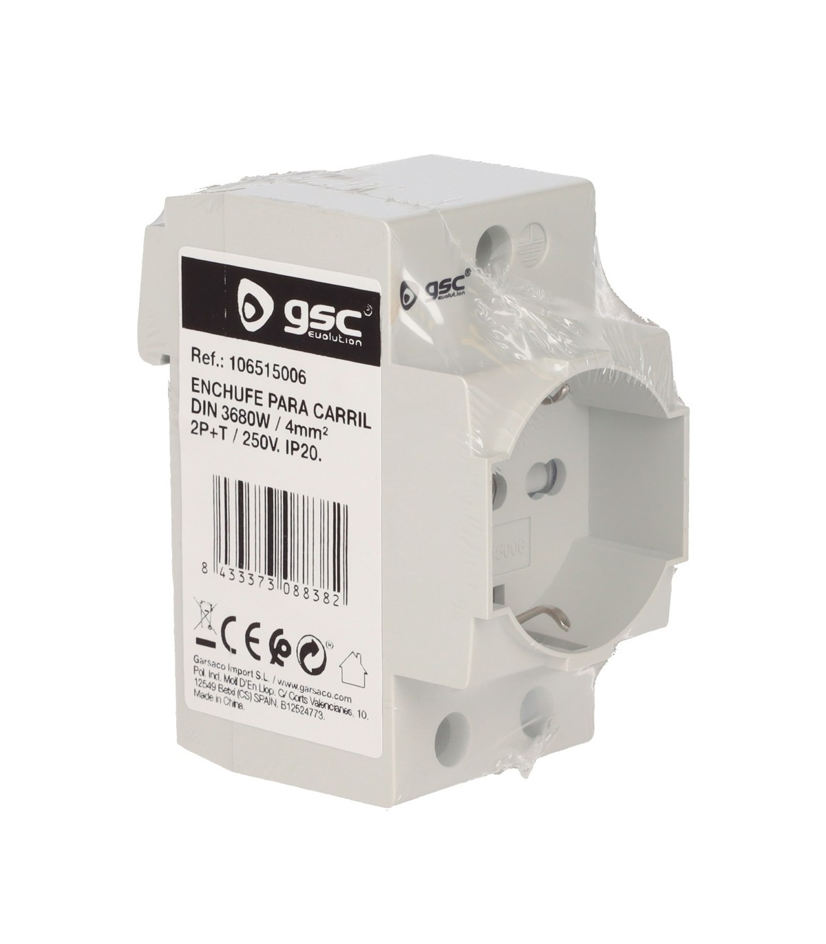 Toma de corriente Schuko modular DIN 250V 16A GSC