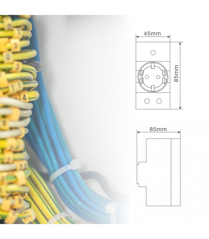 Toma de corriente Schuko modular DIN 250V 16A GSC