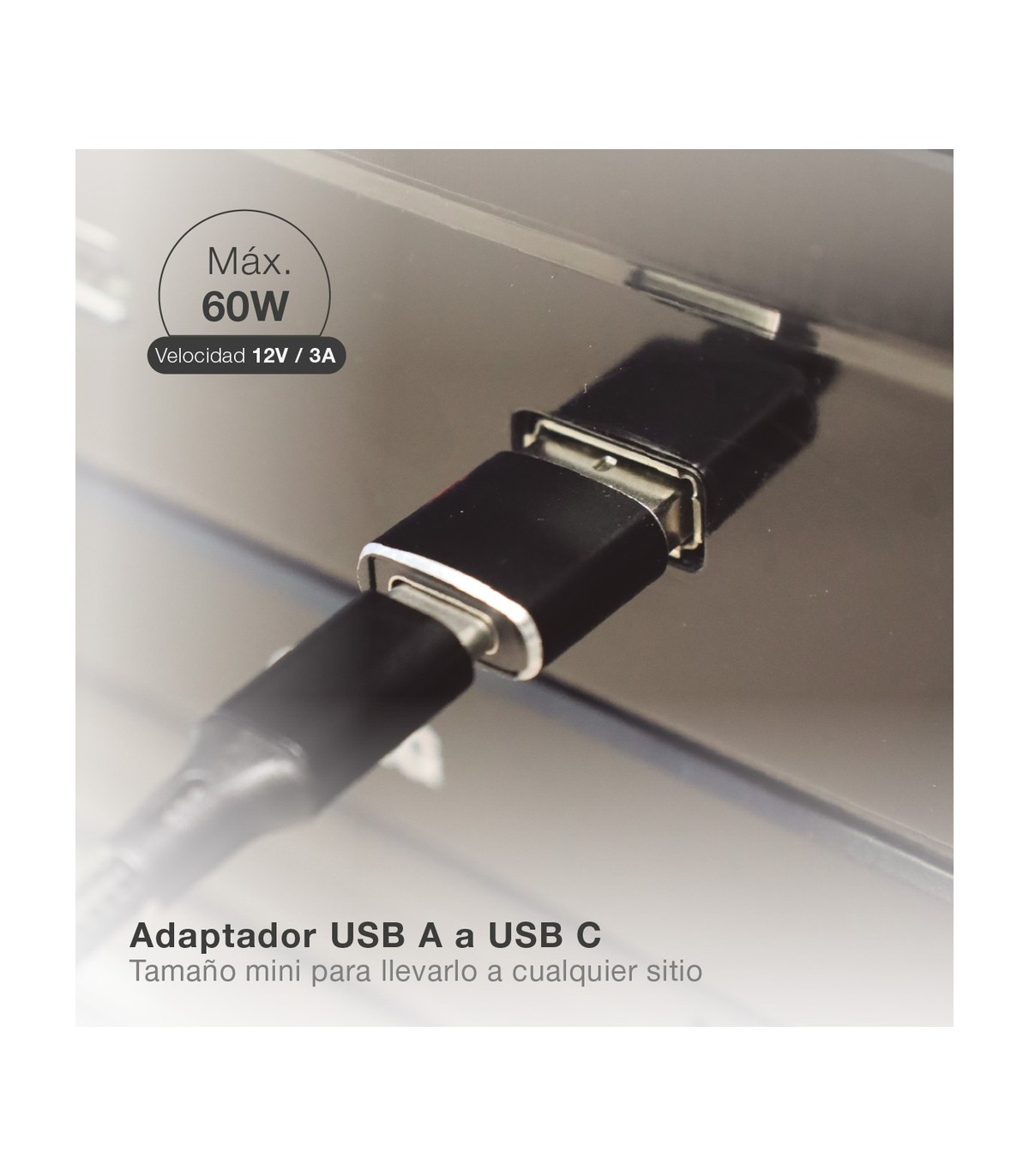 Adaptador USB a USB Tipo C