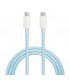 Cable USB Tipo C a USB Tipo C nylon trenzado 1,5M