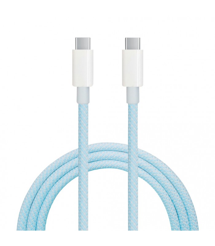 Cable USB Tipo C a USB Tipo C nylon trenzado 1,5M