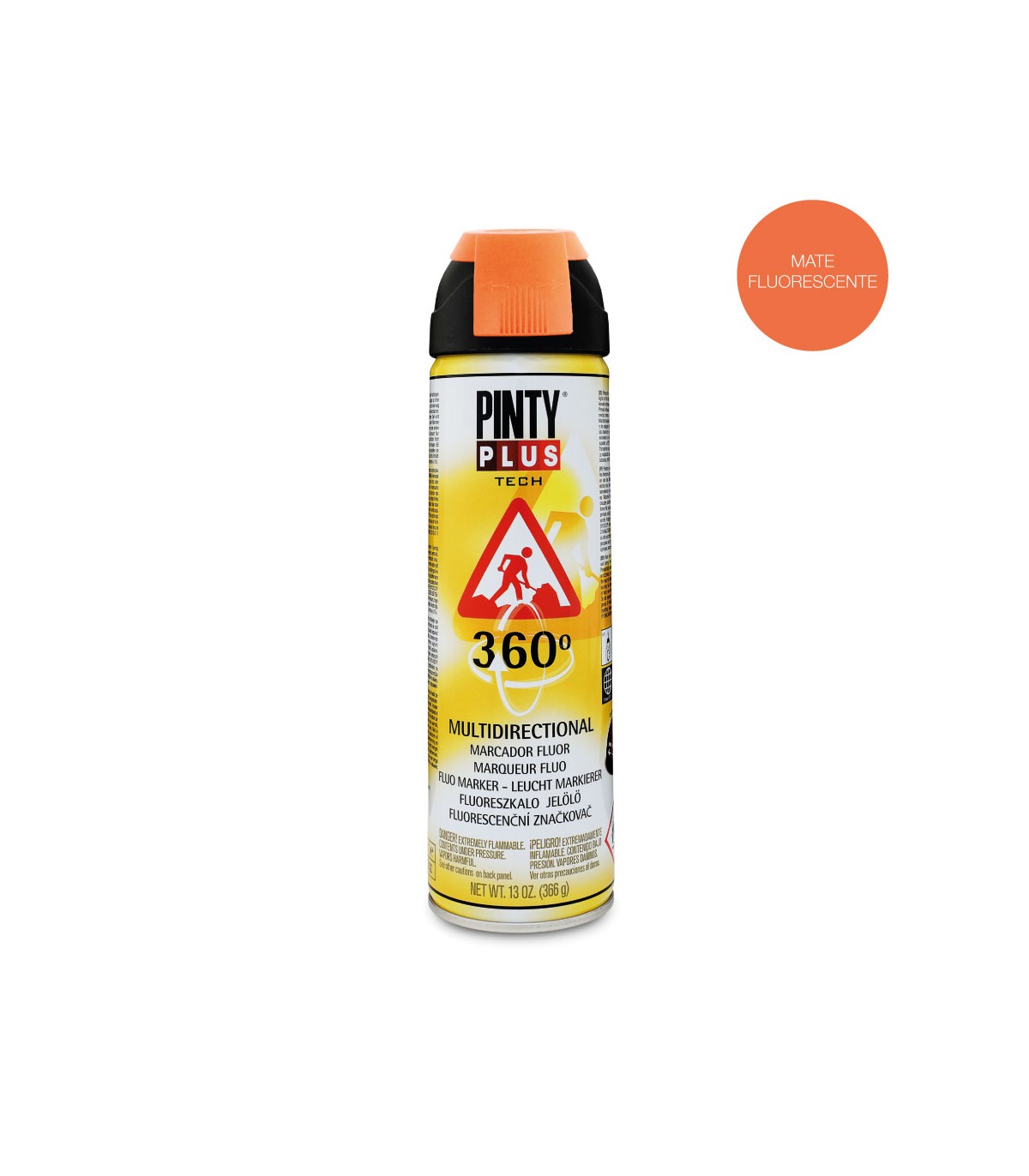 Spray Pintyplus Marcador 500ml T143 Naranja