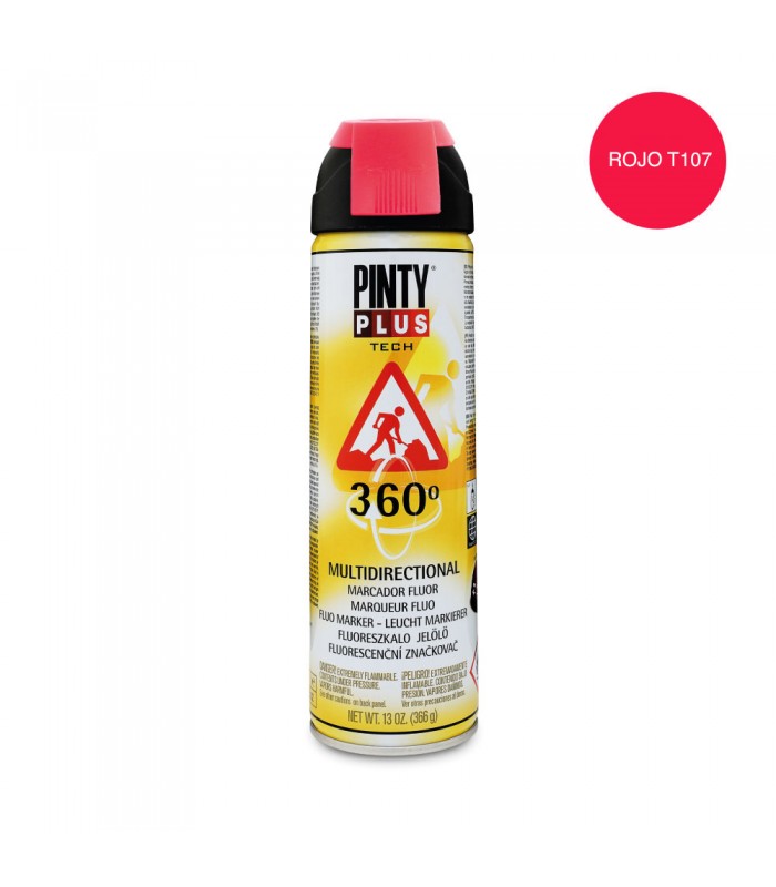 Spray Pintyplus Marcador 500ml T107 Rojo
