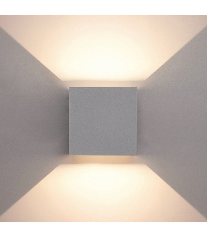 Aplique de Pared Led CUBO Blanco 10W 1000Lm IP65 CCT