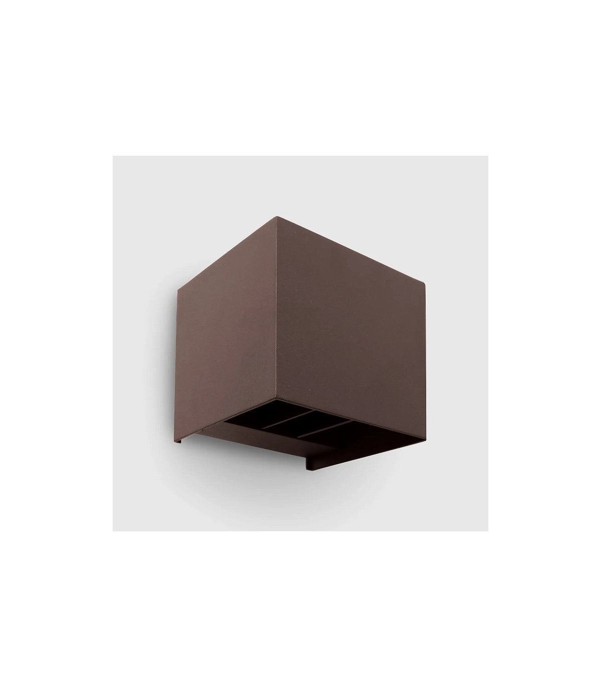 Aplique de Pared Led CUBO Óxido Corten 10W 1000Lm IP65 CCT