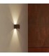 Aplique de Pared Led CUBO Óxido Corten 10W 1000Lm IP65 CCT