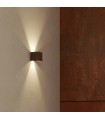Aplique de Pared Led CUBO Óxido Corten 10W 1000Lm IP65 CCT
