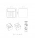 Aplique de Pared Led CUBO Antracita 10W 1000Lm IP65 CCT