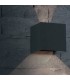 Aplique de Pared Led CUBO Antracita 10W 1000Lm IP65 CCT