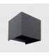 Aplique de Pared Led CUBO Antracita 10W 1000Lm IP65 CCT