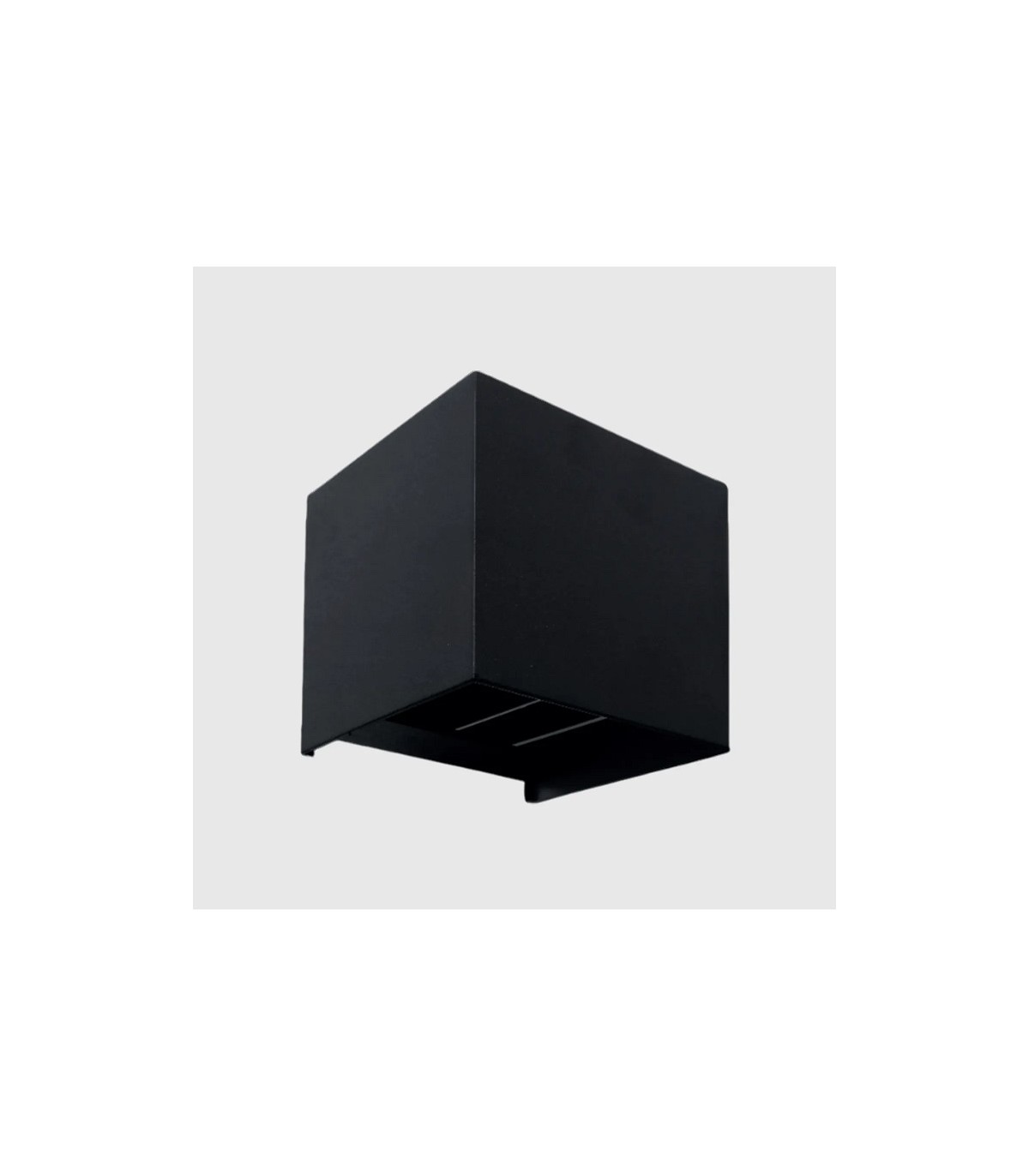 Aplique de Pared Led CUBO Negro 10W 1000Lm IP65 CCT