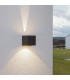 Aplique de Pared Led CUBO Negro 10W 1000Lm IP65 CCT