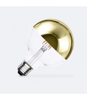 Bombilla Filamento G95 Oro 6W 600Lm E27