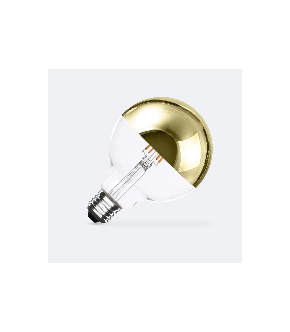 Bombilla Filamento G95 Oro 6W 600Lm E27
