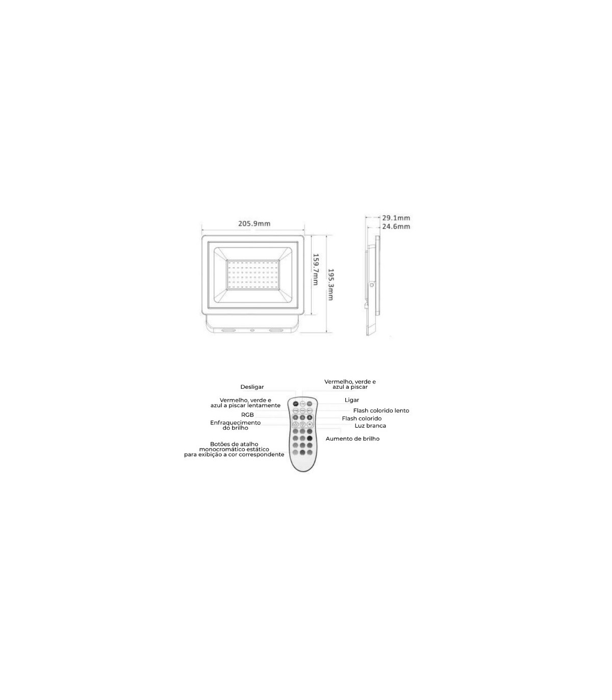 Proyector Led LUXTAR RGBW 50W IP65