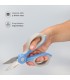 Tijera profesional electricista con funda GSC