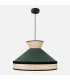 Colgante Fabrizio 1xE27 Natural/verde Bote Regx50x50Cm