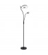 Lámpara de Pie GENOVA Regulable 28+7W 2600+650Lm Negro