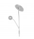 Lámpara de Pie GENOVA Regulable 28+7W 2600+650Lm Plata
