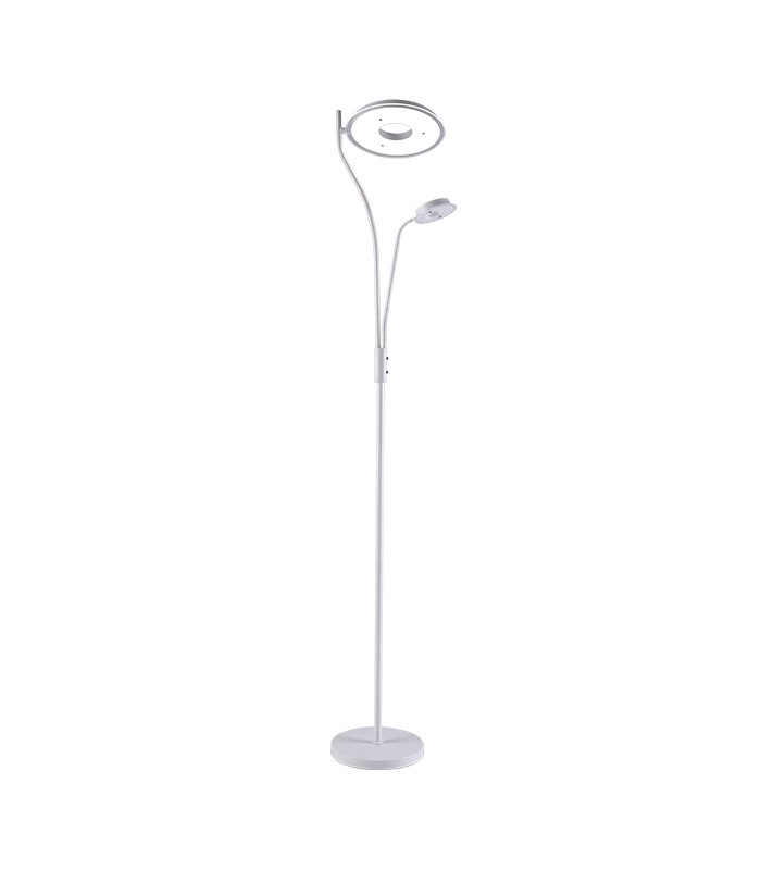 Lámpara de Pie GENOVA Regulable 28+7W 2600+650Lm Blanco