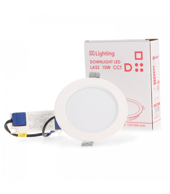 Downlight Led PRO LASS 10W 900LM 120º IP20 CCT
