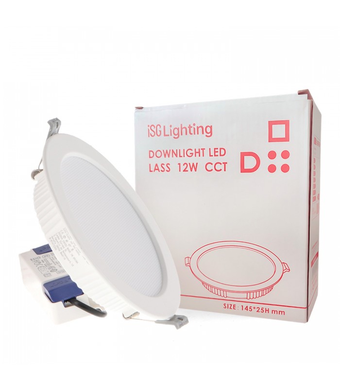 Downlight Led PRO LASS 12W 1020LM 120º IP20 CCT