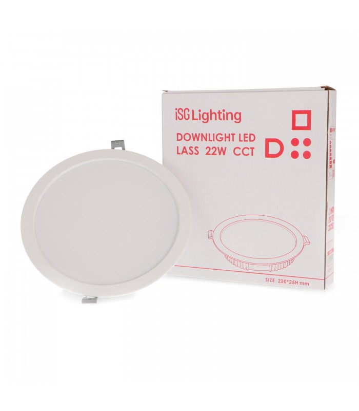Downlight Led PRO LASS 22W 2460LM 120º IP20 CCT