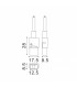 Conector PCB-WIRE 2 PINS 8 mm IP65
