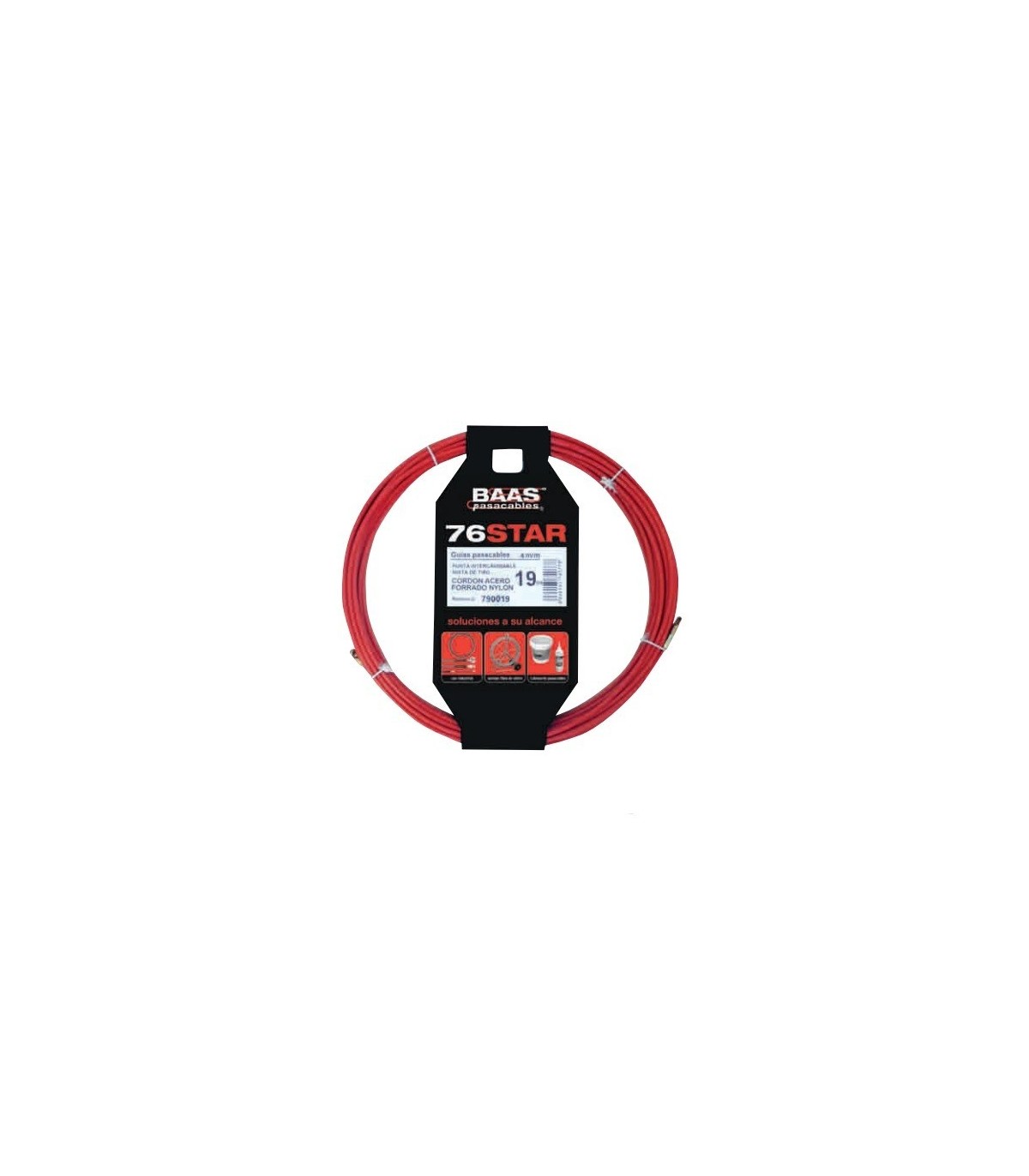 Guia Pasacables 76 NYLON-ACERO 4mmx15m