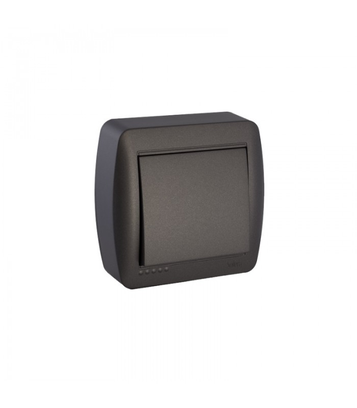 Conmutador de cruce 10AX 250V De superficie Negro