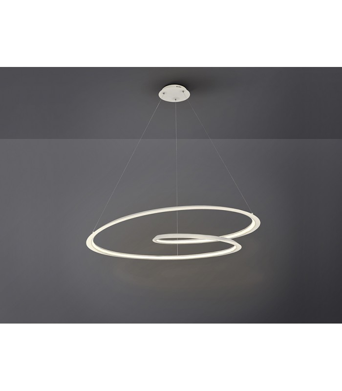 Lámpara Colgante LOOPING 54W 2700Lm Blanco Mate