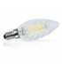 Bombilla Vela Rizada LED filamento 4W 495Lm E14