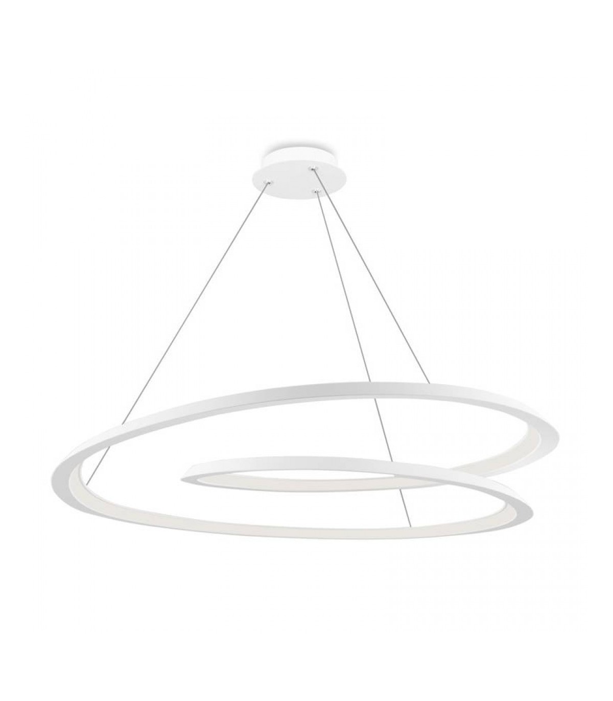 Lámpara Colgante LOOPING 54W 2700Lm Blanco Mate