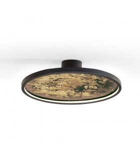 Plafón STONE NEGRO D60 55W 495Lm CCT