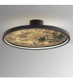 Plafón STONE NEGRO D60 55W 495Lm CCT