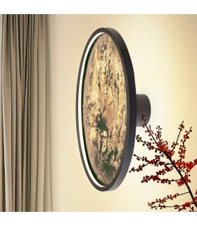 Plafón STONE NEGRO D60 55W 495Lm CCT