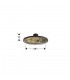 Plafón STONE NEGRO D60 55W 495Lm CCT