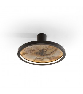 Plafón STONE NEGRO D30 24W 334Lm CCT