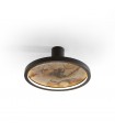 Plafón STONE NEGRO D30 24W 334Lm CCT