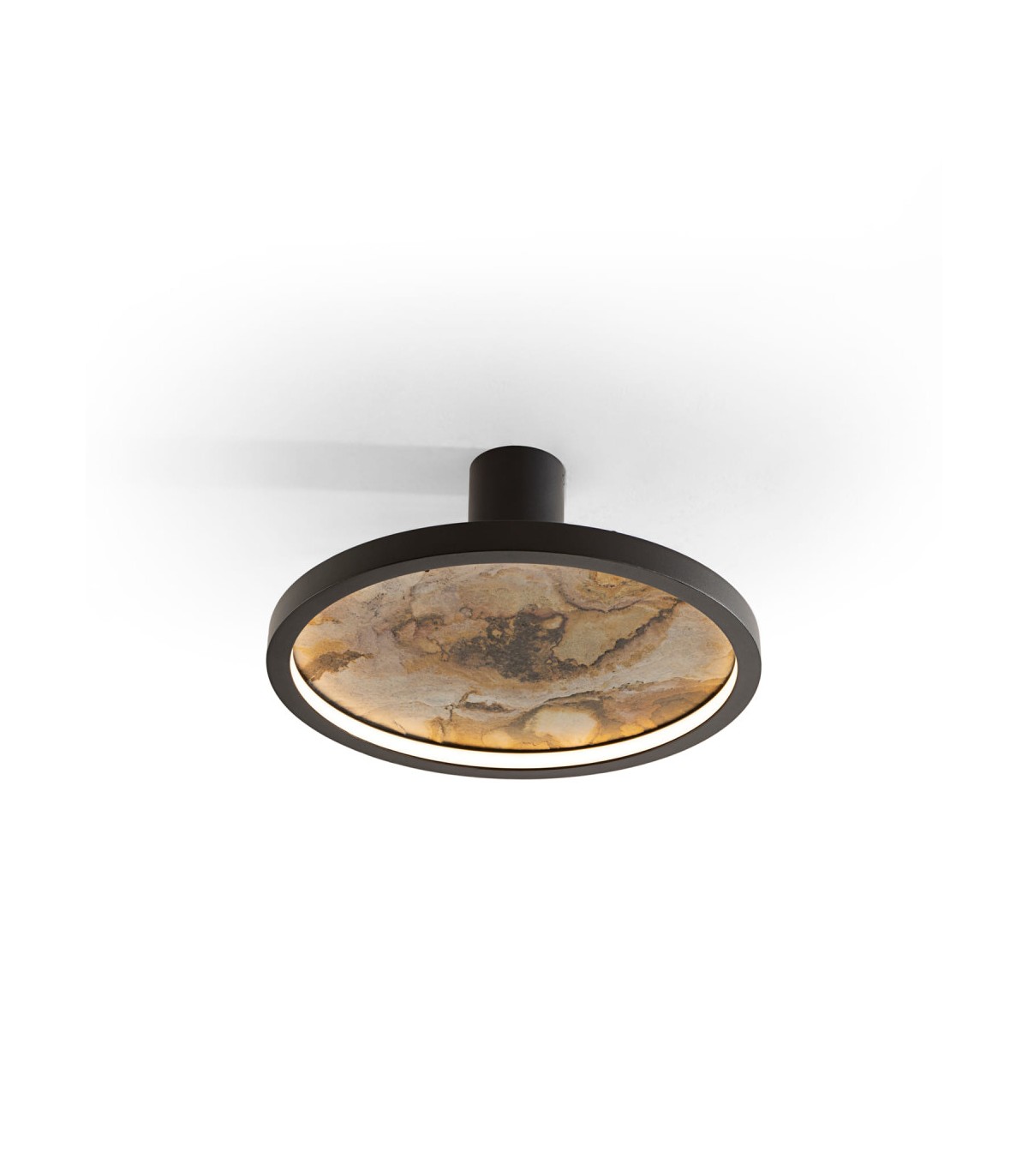 Plafón STONE NEGRO D30 24W 334Lm CCT