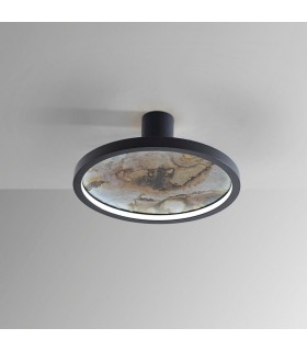 Plafón STONE NEGRO D30 24W 334Lm CCT