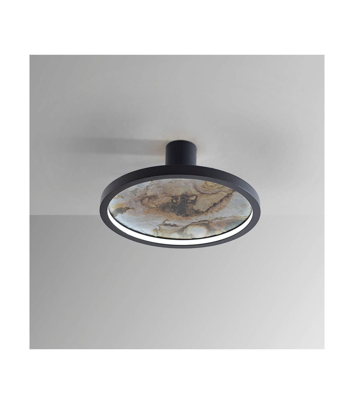 Plafón STONE NEGRO D30 24W 334Lm CCT