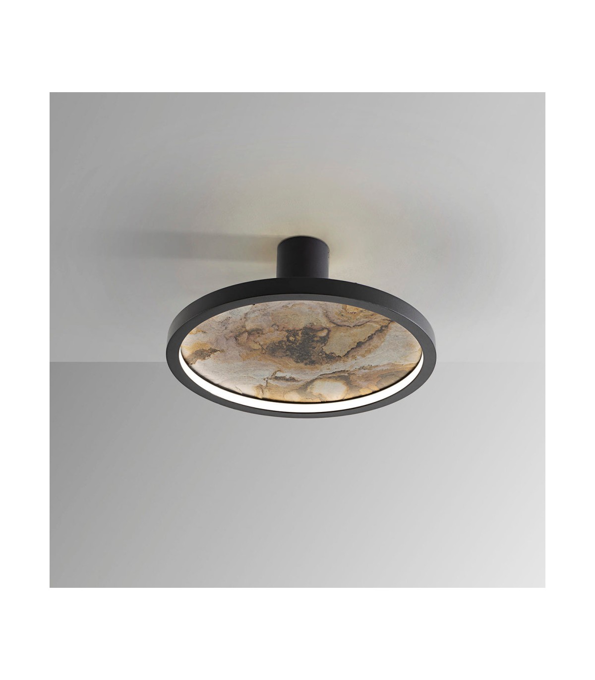 Plafón STONE NEGRO D30 24W 334Lm CCT