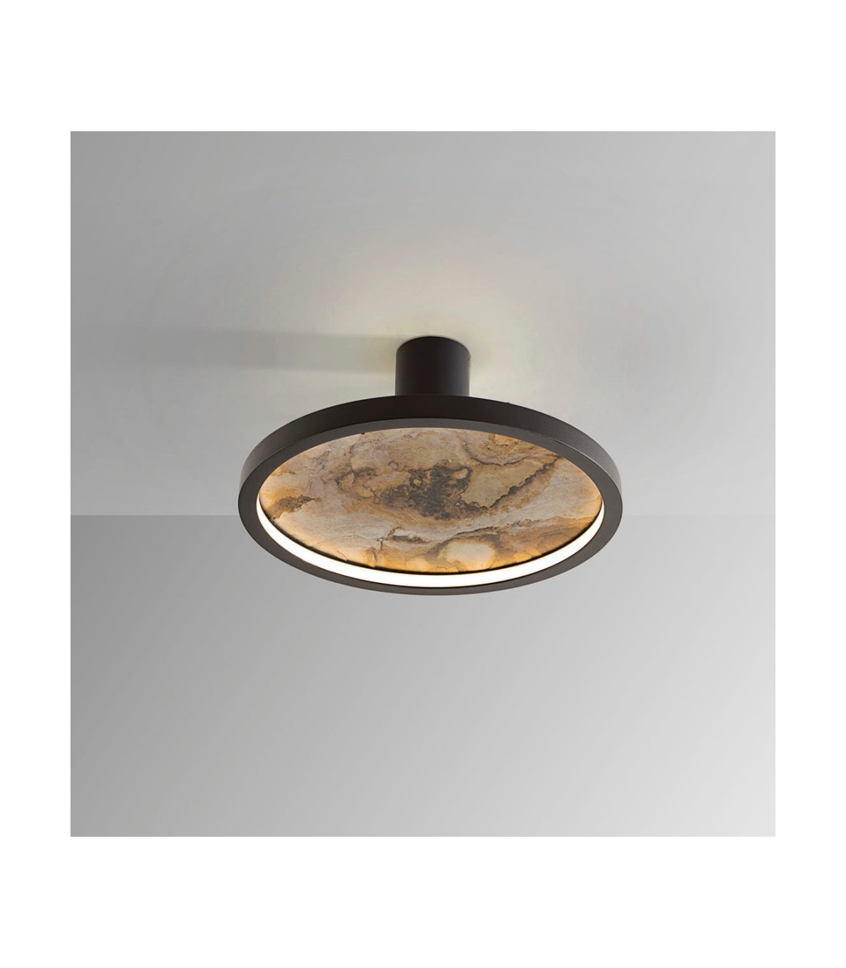 Plafón STONE NEGRO D30 24W 334Lm CCT