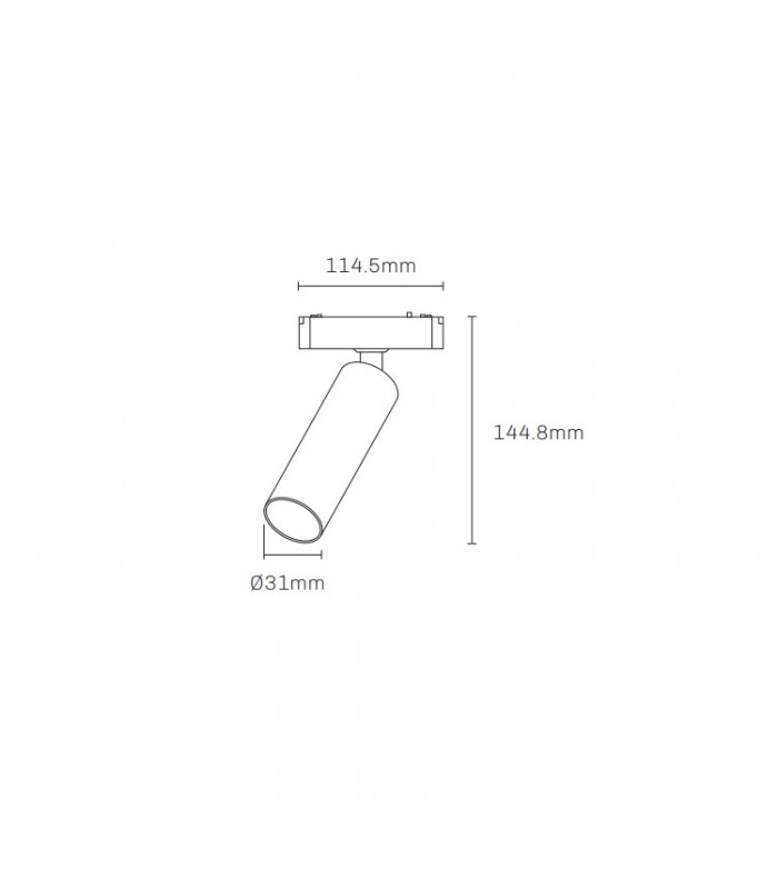 Foco Led Magnético LA VILA 40V 7W 600Lm 36º Negro CCT